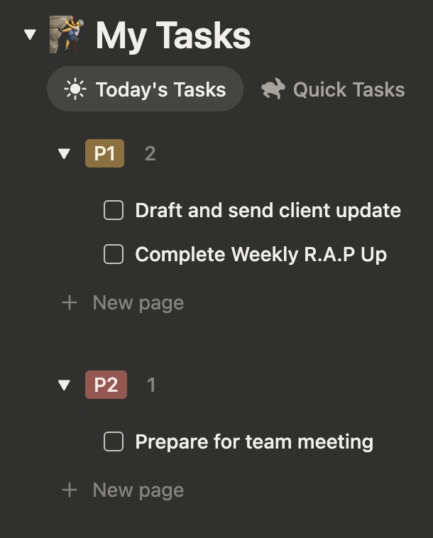 ClimbOS mobile interface